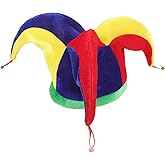 BESPORTBLE Triangle Clown Hat Colorful Clown Topper Hat Halloween