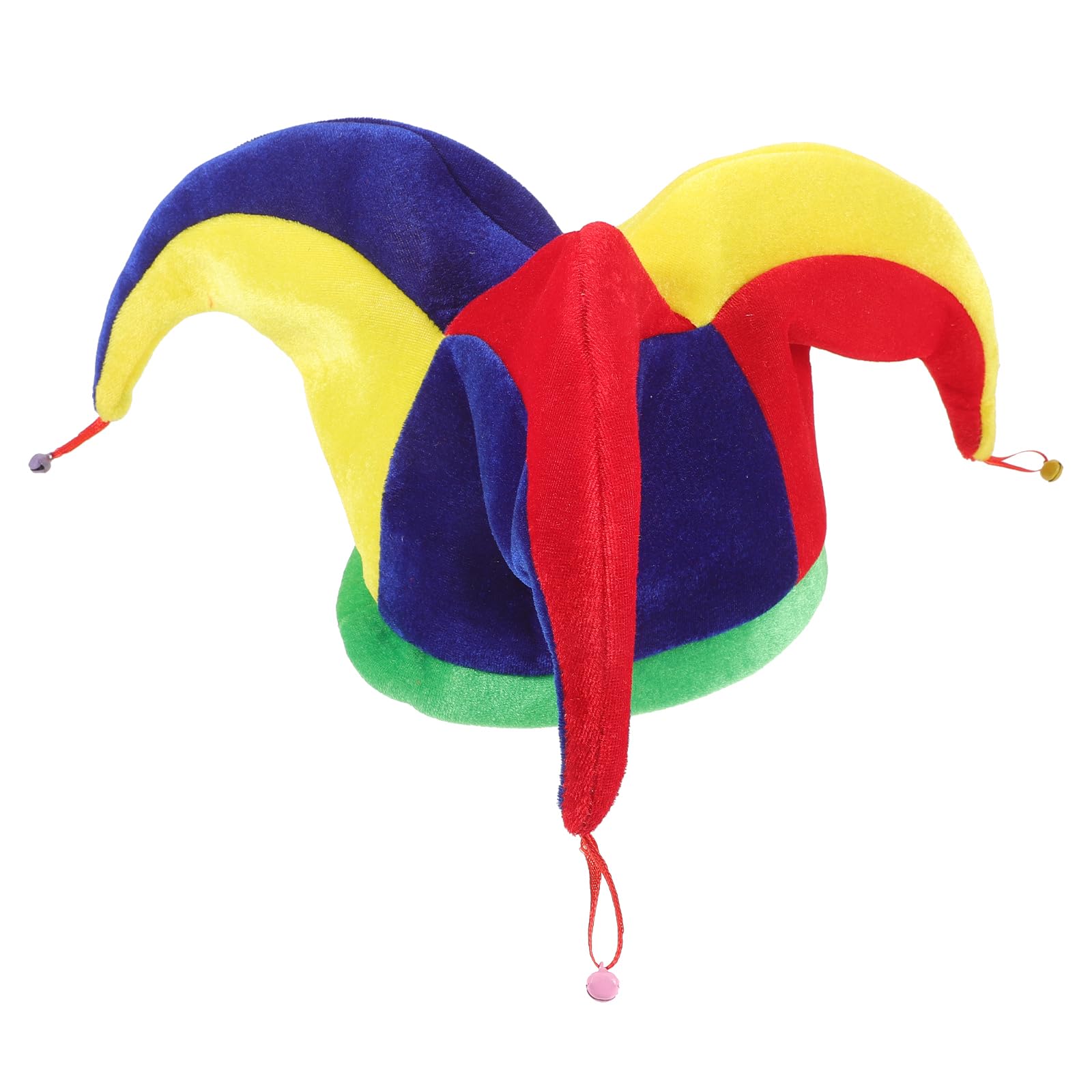 NUOLUX Multicolor Costume Jester Clown Mardi Gras Hat