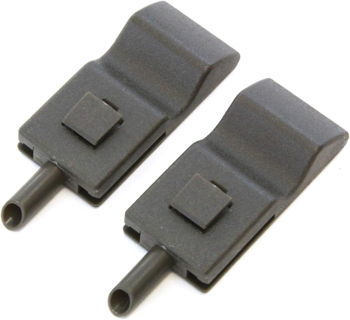 2 Fits Chevy//GMC Silverado//Sierra 07-13 Door Lock Knobs Front//Rear Ebony Black