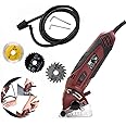 Mini Circular Saw Set,400W Multi-Function Professional Compact Circular Saw with 3 Carbide Tipped Blade,Precision Circular Saw DIY Projects for Wood, Metal, Drywall,Tile and PVC Plastic
