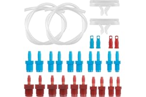 Master Cylinder Brake Bleeder Kit,Brake Master Cylinder Bleeder Kit Includes 22 Inch Hose Tubes,3-Ways,Clamps,Connectors,Benc