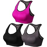 Match Racerback Sports Bras for Women – Padded Seamless Strappy Workout Tops for Yoga Gym Runing Fitness Sports Bras