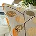 CaliTime Cushion Cover Throw Pillow Case Shell for Couch Sofa Home Decoration Luxury Chenille Cute Leaves Both Sides 18 X 18 Inches Ecru Orange