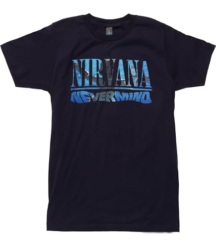 Amazon.com: Nirvana Men's Nevermind (Back Print) Slim Fit T-Shirt