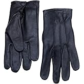 Genuine Sheepskin Leather Gloves for Men - Unlined Men's Leather Gloves – Dress Driving Gloves for Car Driving, Bike Riding