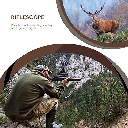 AOMEKIE Airsoft Red Dot Sight Scope Reflex Sight Rifle Scope 30mm Multi-Coated Lens with 22mm/11mm Weaver Picatinny Rail Mount for Hunting Shooting - Thumbnail 5