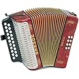 Hohner Accordions Erica AD Two-Row Accordion (Pearl Red)