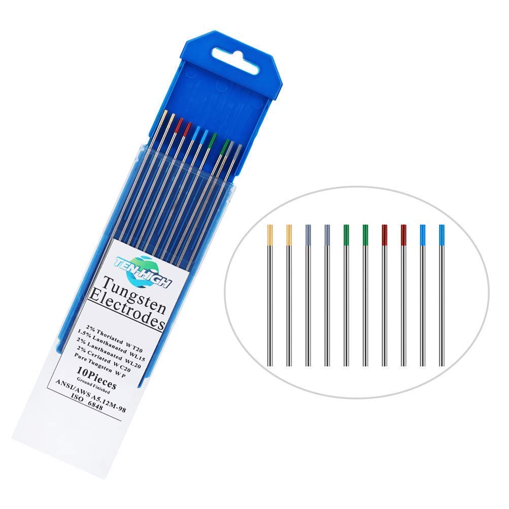 Elettrodi Tungsteno 2.4mm X 175mm Per Saldatura TIG | 2% Lantanati (blu), Confezione Da 10 - Foto 11