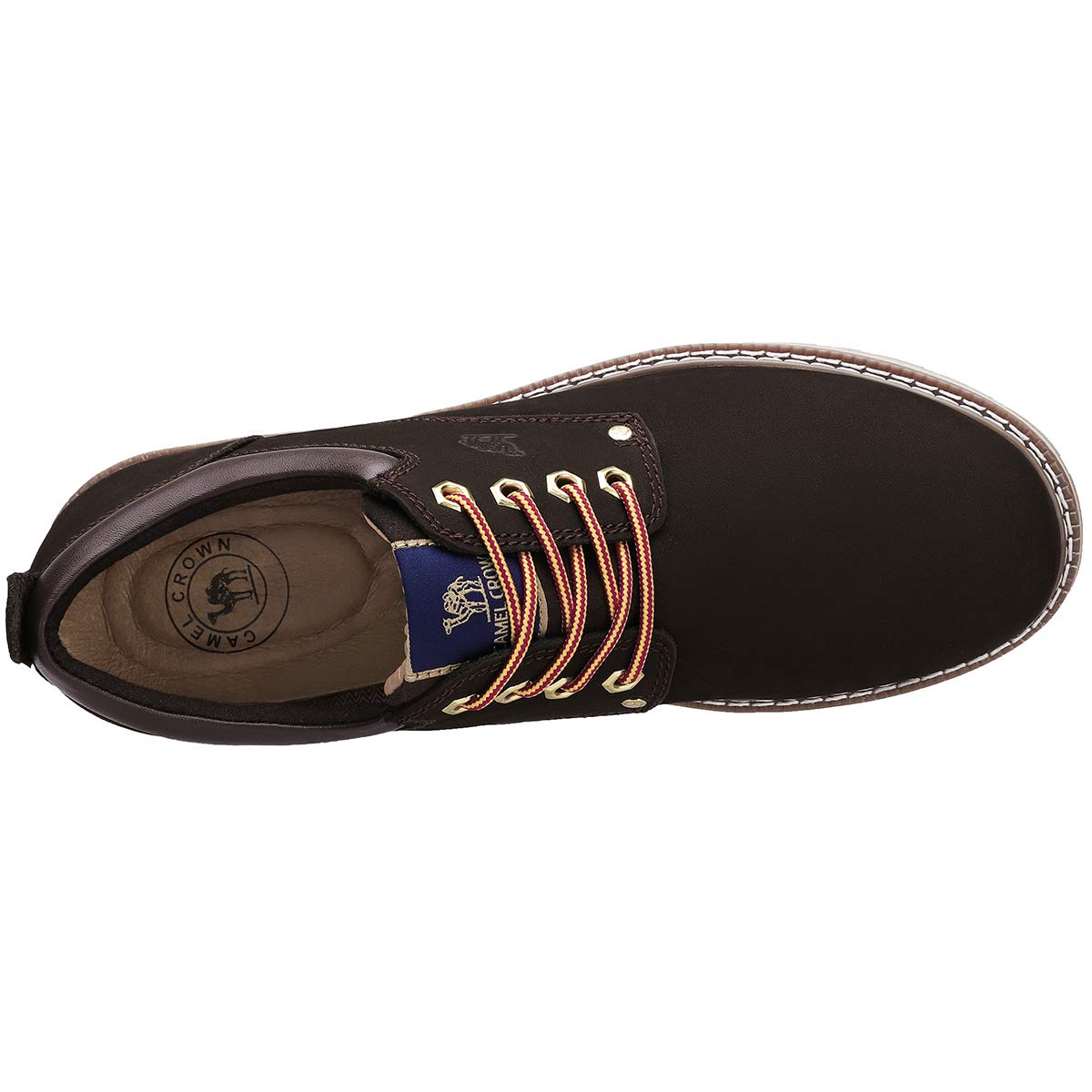 CAMEL CROWN Sicherheitsschuhe Arbeitsschuhe Herren, Freizeitschuh Workwear Schuhe Herren (Dunkelbraun, 44 EU)