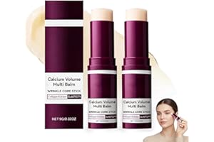 VFFWBB Calcium Multi Balm Stick 2-Pack, Korean Wrinkle Core Stick With Collagen - Anti-Aging & Firming Face, Eye & Neck Care For Fine Lines, Sagging & Wrinkles, Hydrating Vitamin Formula For All Skin Types