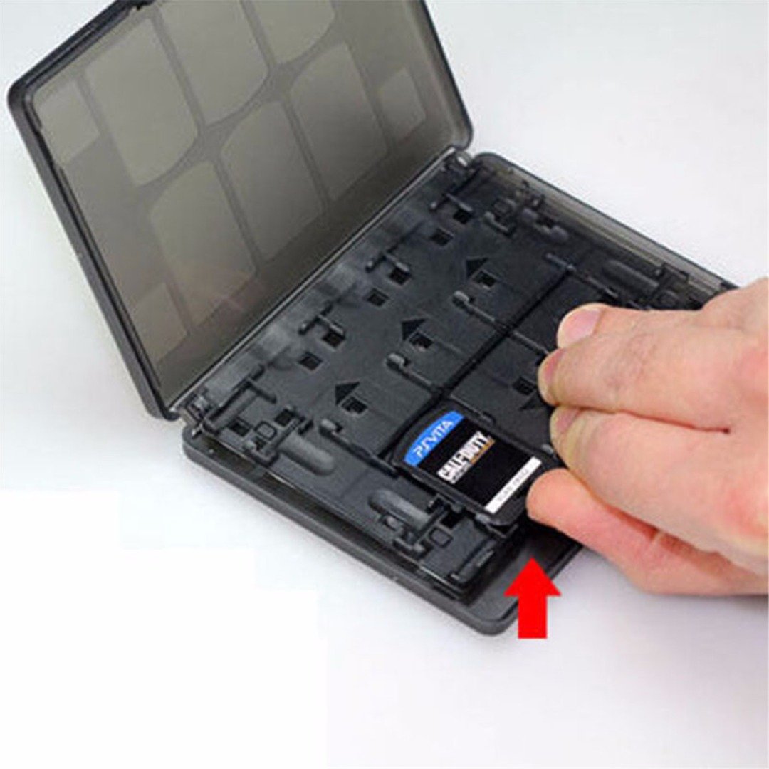 Microware Plastic 18 In 1 Game Memory Card Holder Case Storage Box For
