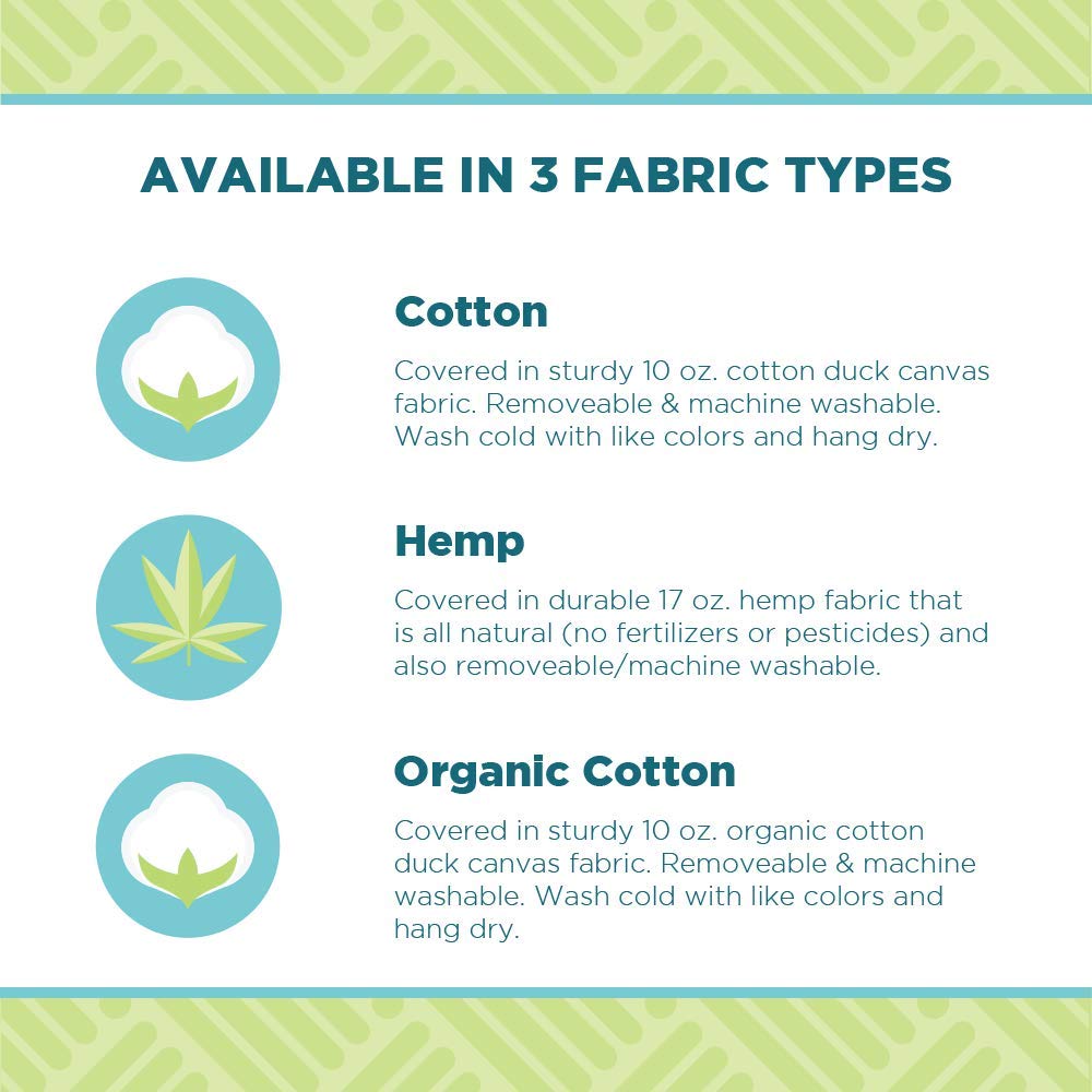 Bean Products Meditation Cushion Set - Zafu and Zabuton Meditation Pillows for Sitting on Floor, Yoga Cushion, Cotton Yoga Pillow, Zen Kneeling Prayer Pad- Made in USA - Round, Earth - Image 6