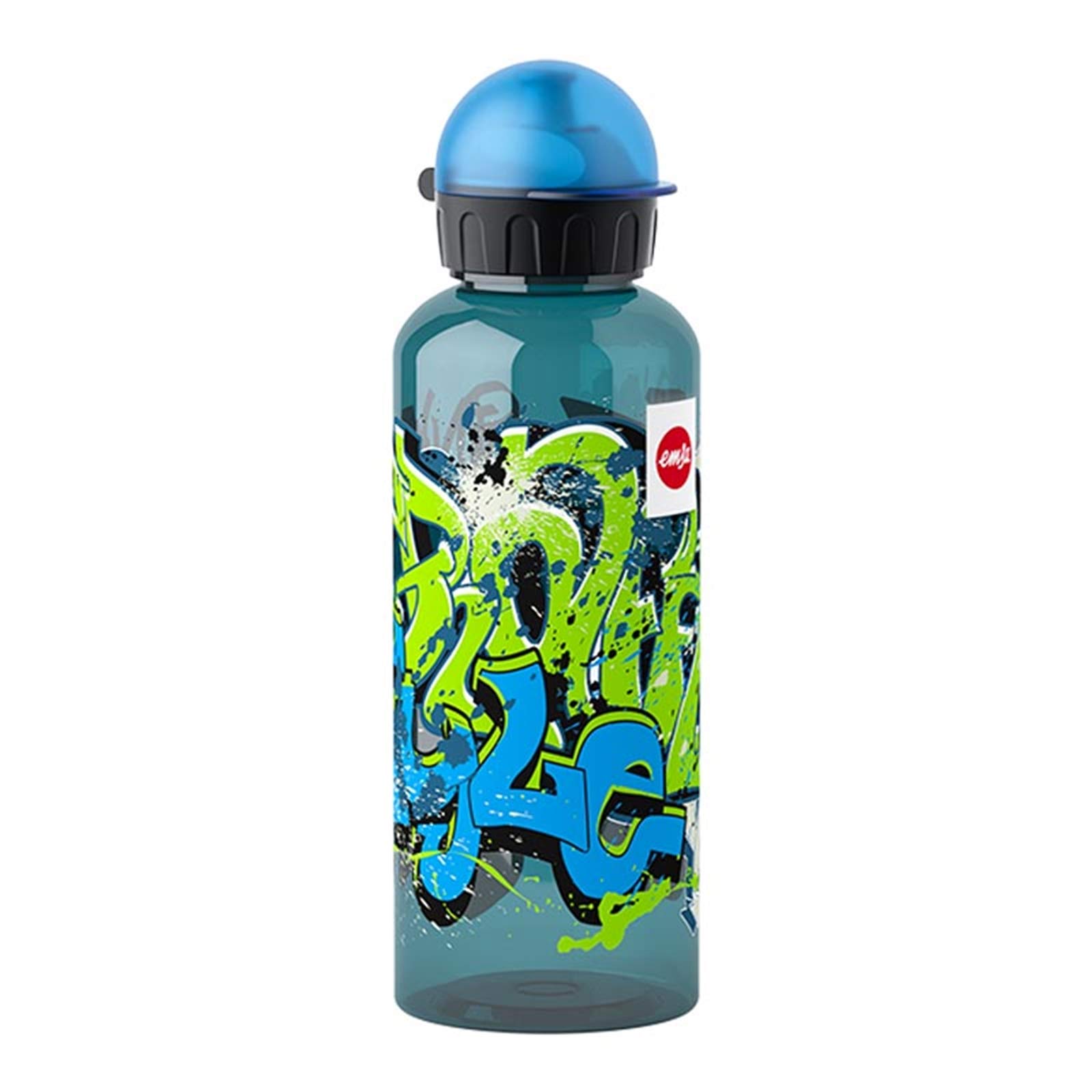Emsa kids bottle, safety lock, Tritan, Graffiti, 7.5 x 7.5 x 21.4 cm
