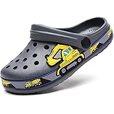 Meidiastra Kids Boys Girls Cartoon Clogs Slippers Toddler Slip On Lightweight Beach Pool Sandals