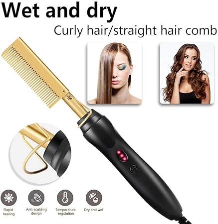 titanium pressing comb