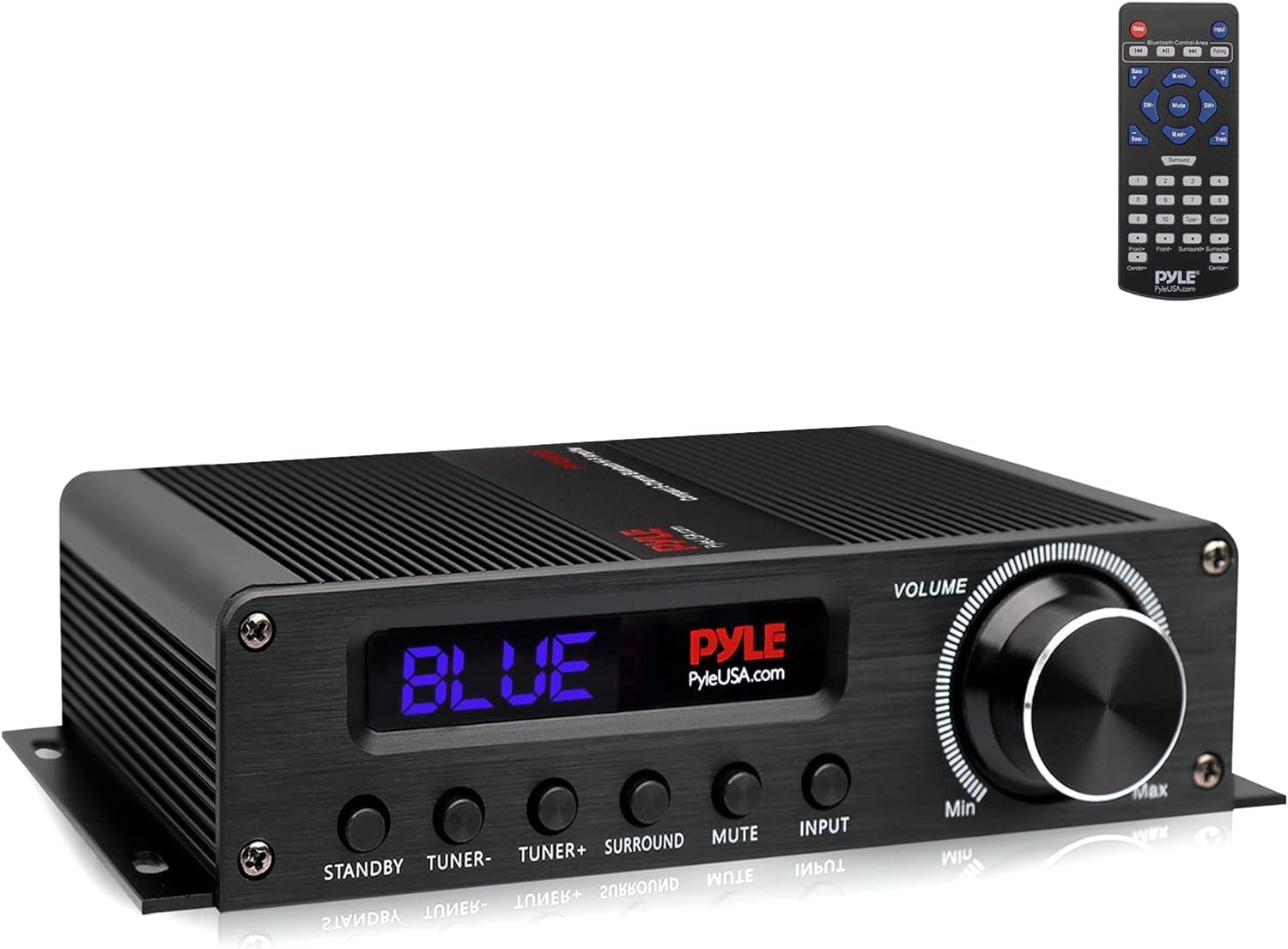 Pyle Bluetooth Stereo Amplifier - 5.1 Channel Wireless Hi-Fi Home Audio Receiver with HDMI, AUX, FM Antenna, Subwoofer & Speaker Inputs, Surround Sound System for Home Theatre