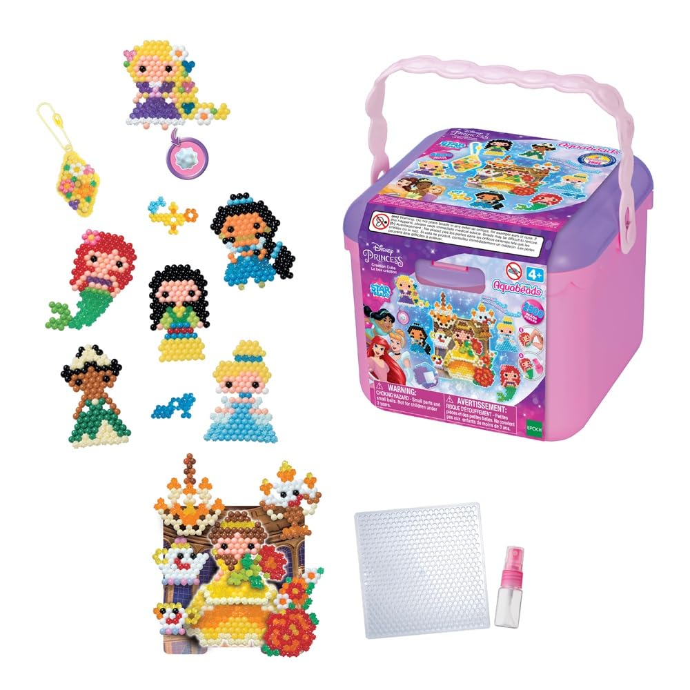 Aquabeads Creation Cube-Disney Princess, Art & Craft bead kit 31773