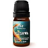 Sz Essentials Leleshwa Oil, African Wild Sage, Pure &amp; Undiluted 0.17oz/5ml | Cooling, cleansing camphor-like aroma Undiluted Tarchonanthus camphoratus oil for meditation &amp; ritual use From Africa