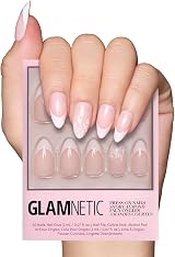 Glamnetic Ma Damn Press On Nails French Tip UV Finish 24 Nail Kit