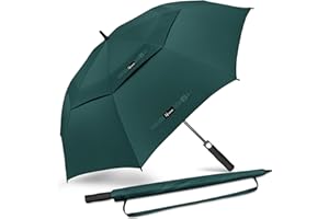 NINEMAX Golf Umbrella 51/54/62/68 Inch Automatic Open, Large Double Canopy Vented Oversize Stick Umbrellas Extra Large Windproof Waterproof for Rain