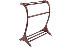 Winsome Bella Blanket Rack in Walnut Finish