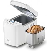 Davivy 3LB Large Capacity Bread Machine, 850W Powerful Automatic Bread Maker with 15 Programs, 3 Crust Colors &amp; 1.5H 3LB Quick Bake, Nonstick Pan, 15H Delay Timer for Gluten Free Yogurt Dough