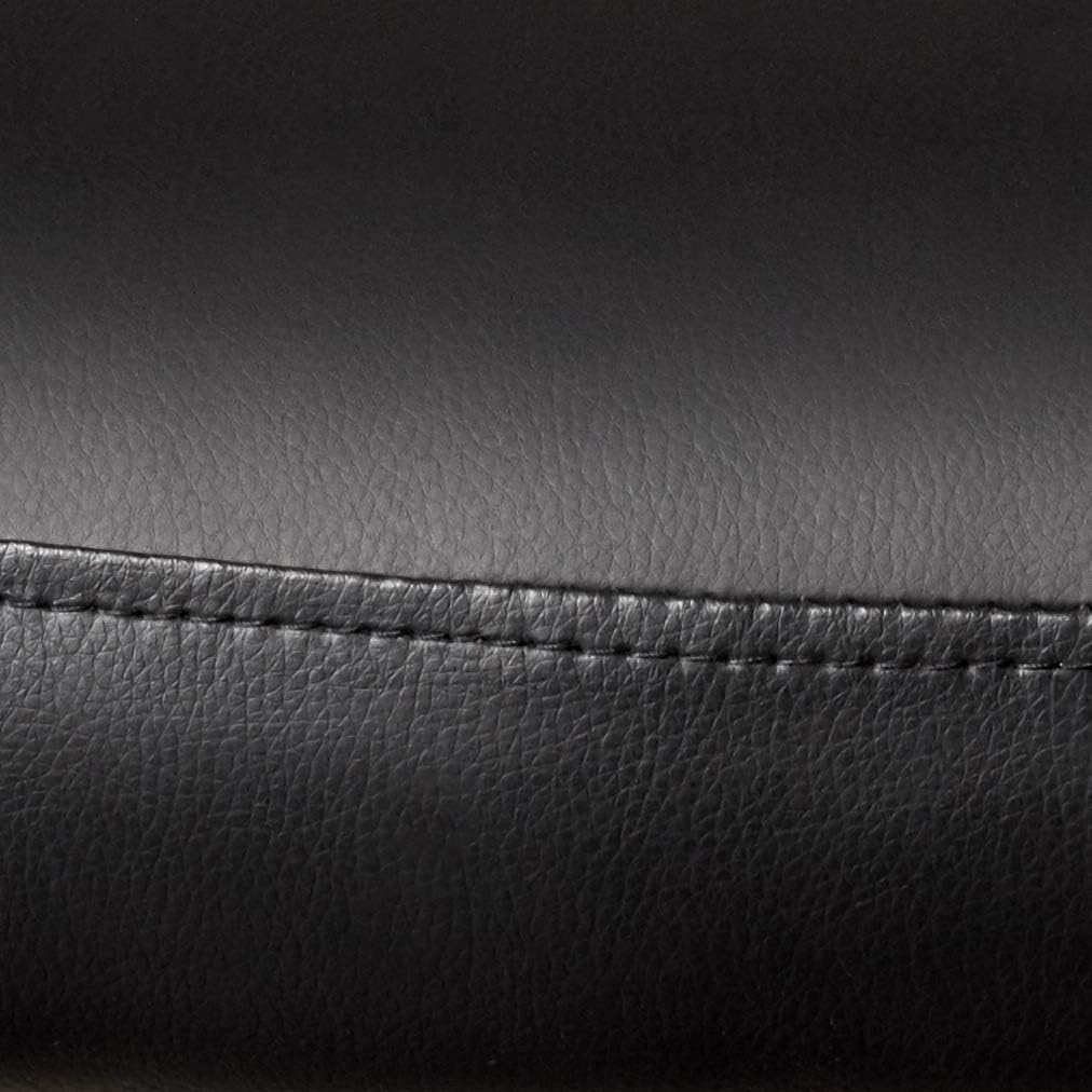 Boss Office Products Leather Sled Base Side Chair in Black: Furniture & Decor