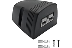 KarlKers 50A Plug Mounting Bracket for Anderson SB-50 Series Connectors, 12-24V DC 50Amp Battery Quick Connect/Disconnect Connector Mounting Bracket for Car Marine Trailer