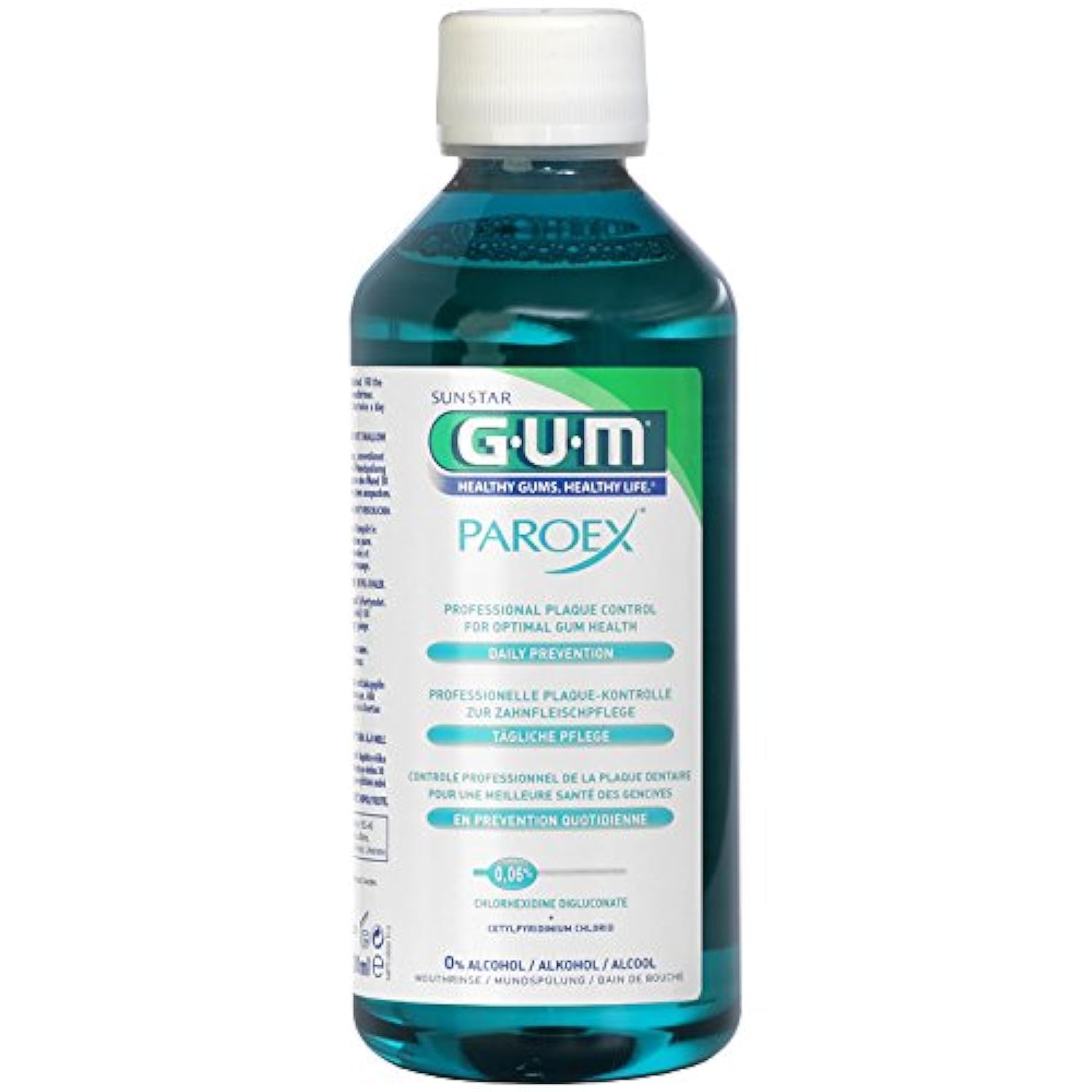 GUM Paroex Mouthwash 0.06% CHX 500ml, 6er Advantage Pack (6X 500ml)