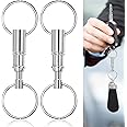 eBoot Detachable Pull Apart Key Rings Keychains (2 Pack)