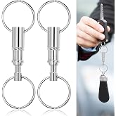 EBOOT Detachable Keychain, Quick Release Keychain | Pull Apart Key Rings, Quick Release Keychain, Detachable Pull Apart Key Chain Rings, for Flashlights DIY Crafts Accessories