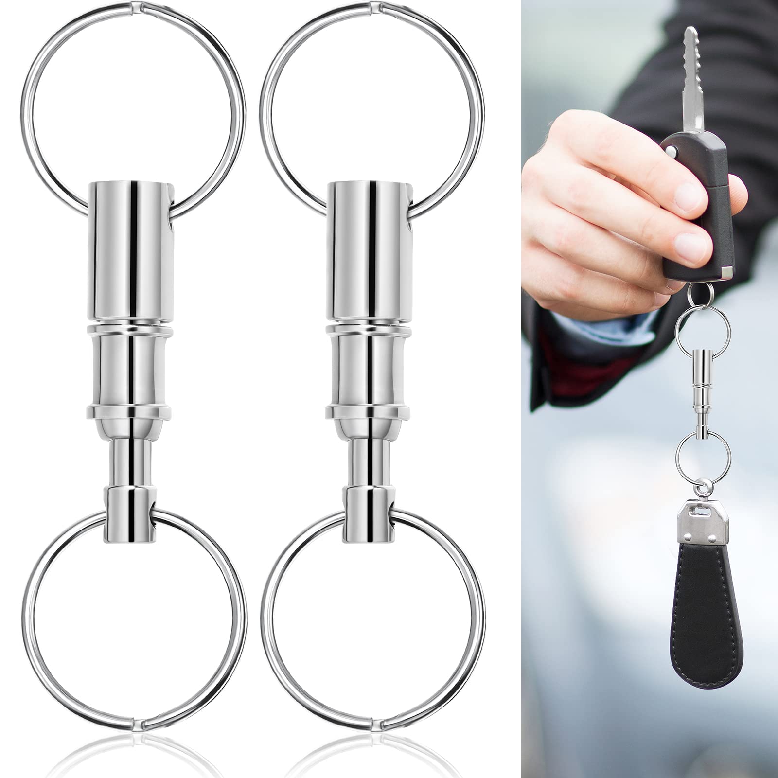 Photo 1 of eBoot Detachable Pull Apart Key Rings Keychains (2 Pack)