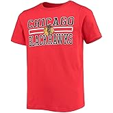 Outerstuff Chicago Blackhawks Juniors Boys 4-18 Team Logo T-Shirt