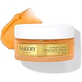 Nakery Collagen Cushion Pressed Serum, Anti Aging Face Cream and Hydrating Serum with Retinol and Peptides, Skin Tightening Cream for Wrinkles and Stretch Marks, Smooths Texture, Made in USA