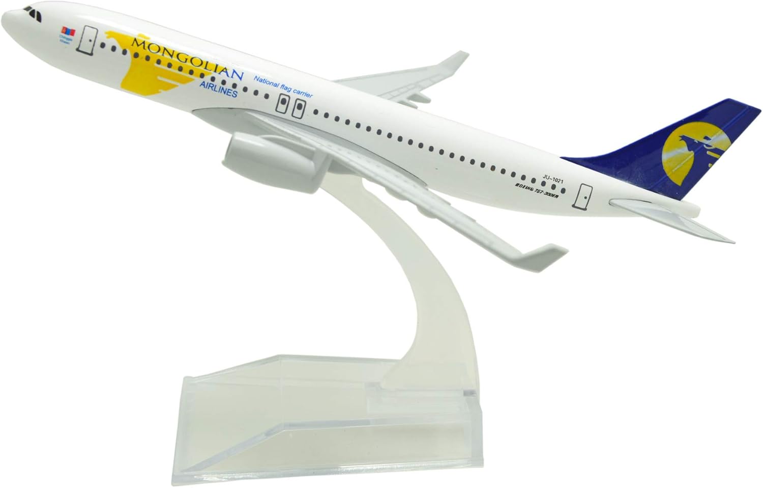 モンゴリアン エアライン 模型 767-300ER 1:400 16cm B767-300ER Mongolian Airlines Metal Airplane