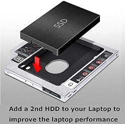 Padarsey Universal 9.5mm SATA to SATA 2nd SSD HDD