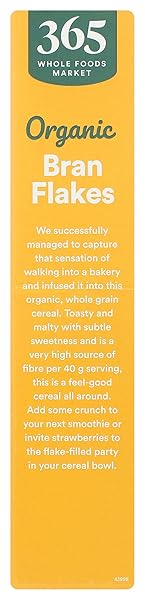 365 BY WHOLE FOODS MARKET, ORGANIC BRAN FLAKES CEREAL, 15 OUNCE