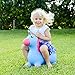 Kiddie Play Horse Hopper Unicorn Inflatable Ride On Bouncy Animal Hoppity Hop Toy for Kids (Pump Included)