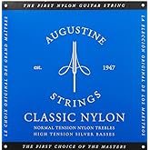 Augustine Classic Blue Nylon Guitar Strings - High Tension - 1 Set