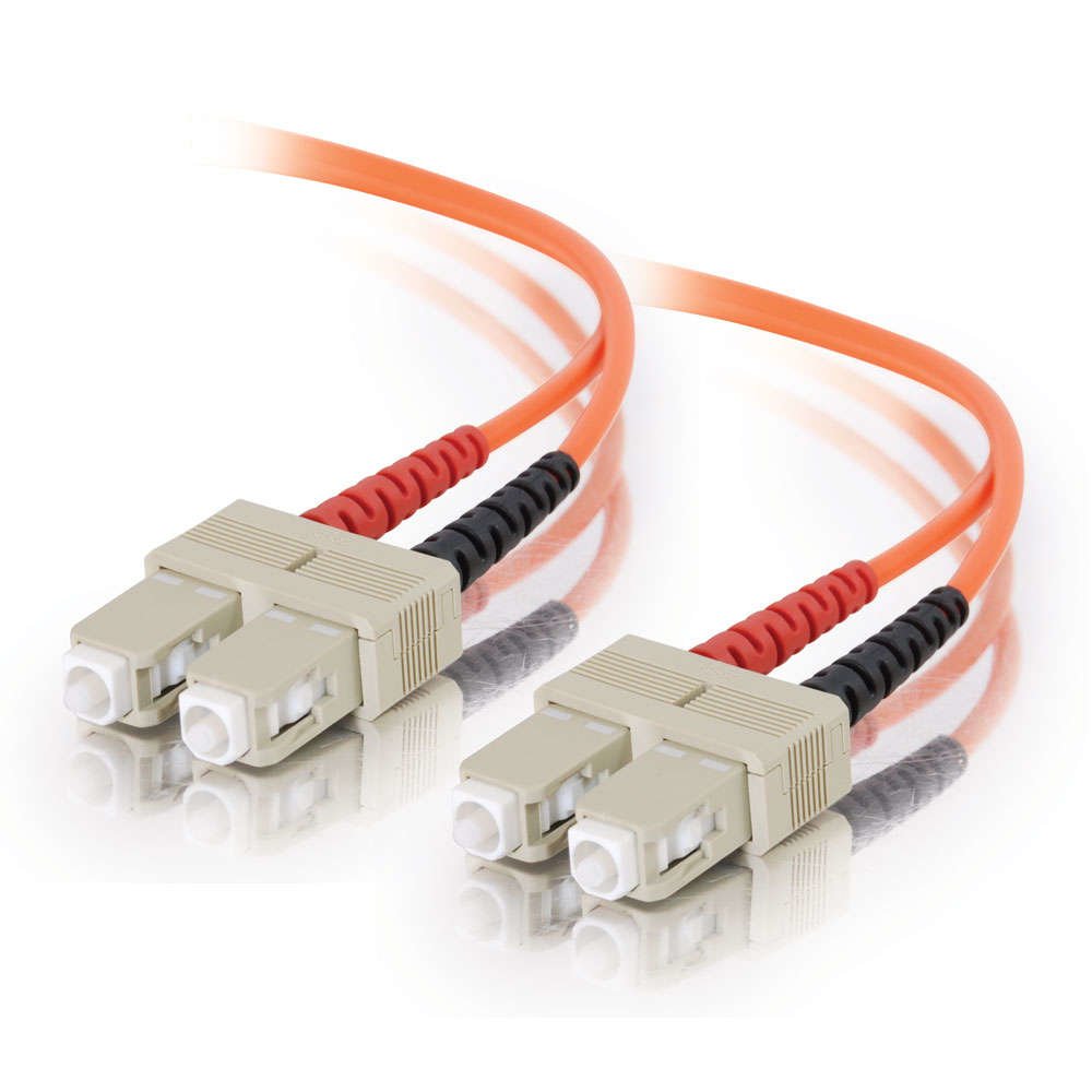 C2G 15m Fibre/Fiber Optic Cable for Fast Ethernet, Fiber Channel, ATM and Gibabit Patch Cable SC/SC Duplex Multimode 62.5/125 MM