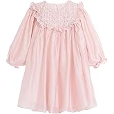 Mud Kingdom Girls Princess Dress Ruffle Collar Puff Sleeve Dresses
