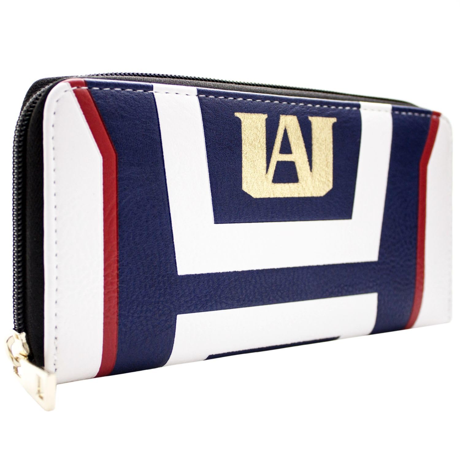 Gagaciso Unisex Adults Kids Female Male Clutch Wallet, My Hero Academia Plus Ultra Quirk, Blue, Faux Leather, Coin Pocket, Card Slots