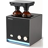 Aromadd Smart Aroma Waterless Essential Oil Diffuser, Cold Air Tech Scent Air Machine for 2000 Sq Ft, 200ml Hotel Collection Diffuser for Home & Office (Black Titanium, Two Scents)