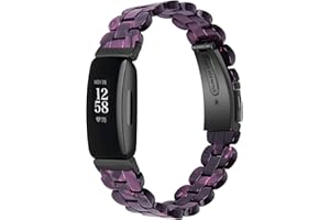 Chofit Resin Band Bracelet Compatible with Fitbit inspire 2/inspire/inspire hr, Stylish Resin Bands Bracelet Replacement for inspire 2/inspire/inspire hr Women Men