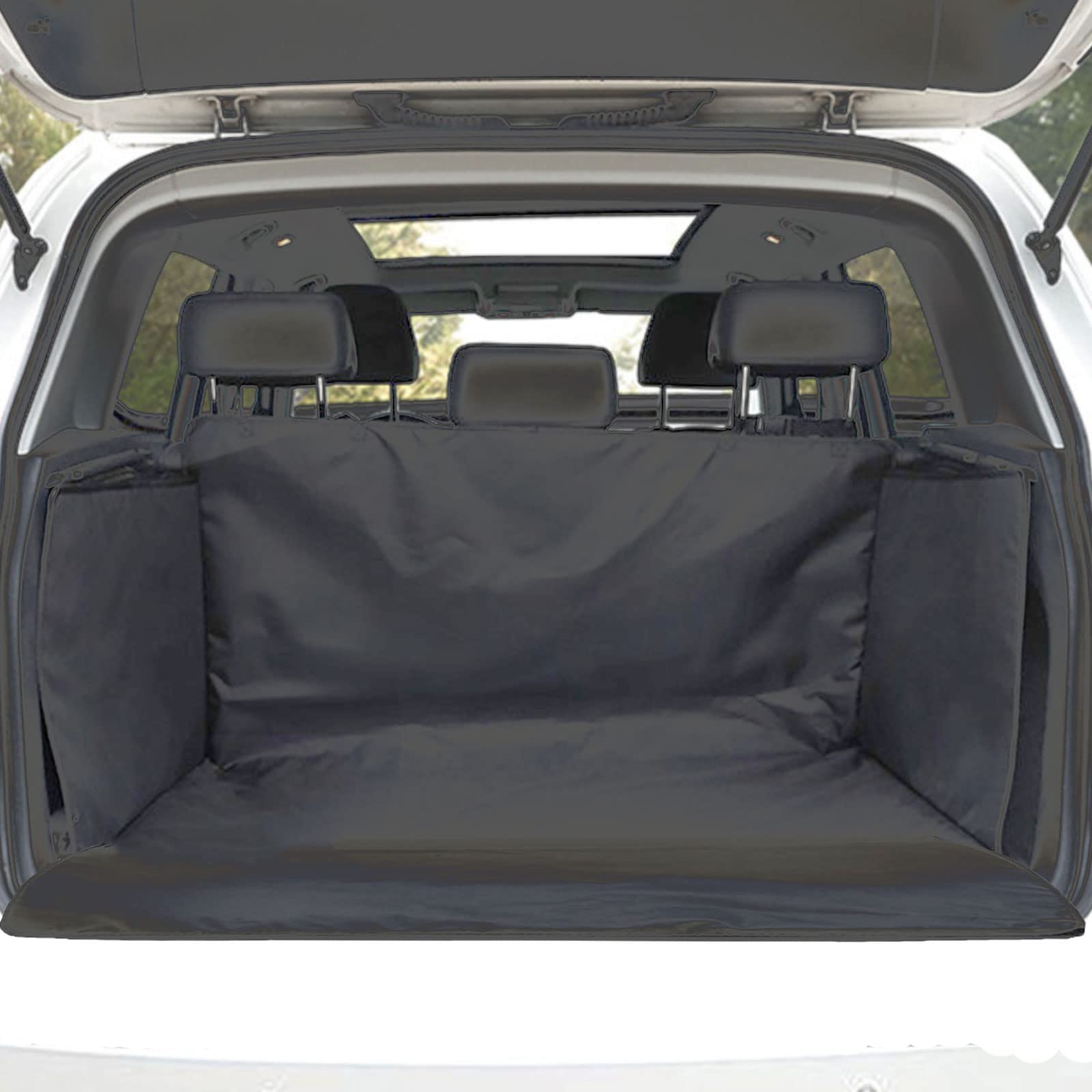 CaiTang Car Boot Protection Mat, Boot Protector for Dogs with Side Protection, Universal Car Boot Dog Blanket, Tear-Resistant, Waterproof
