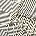 ALPHA HOME Woven Throw Blanket 50x60 inches Grey, Modern Decorative Couch Bed Sofa Throw Blanket Cozy and Soft