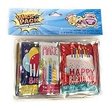 Wack-A-Pack Happy Birthday Self-Inflating Foil Balloons 1 Package of 4