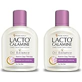 Lacto Calamine Daily Face Moisturizing Lotion for Oily Skin, Pack of 2, 4.06 Fl Oz (120 ml), for Pimples, Acne, Dark Spots, and Blackheads