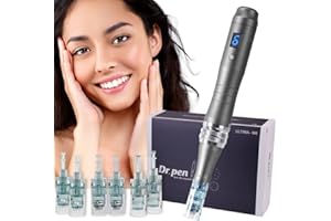 MODIX Dr. Pen Ultima M8 Pen Professional Kit - Authentic Multi-Function Wireless Derma Beauty Pen - Trusty Skin Care Tool Kit for Fast Results - 0.25mm 16pins х2 + 36pins х2 + Round Nano x2