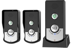 Intercom Doorbell, Waterproof Two Way Home Intercomunicador, Home Security Electronic Doorbell Chimes with with 1000m Range, 